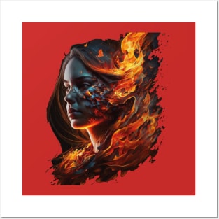 the fire girl Posters and Art